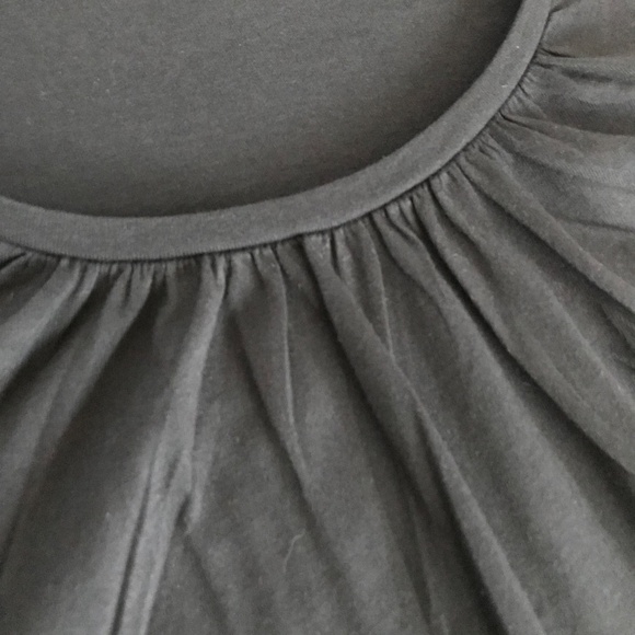 WOMAN WITHIN Shirred Neck Tunic Black 3/4 Sleeves Cotton Women’s Plus Size 4X - Picture 6 of 16